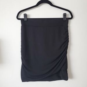 Banana Republic Black Ruched Mini Skirt